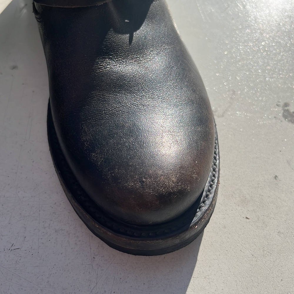 Frye Black Leather Combat Boots - Picture 9 of 10